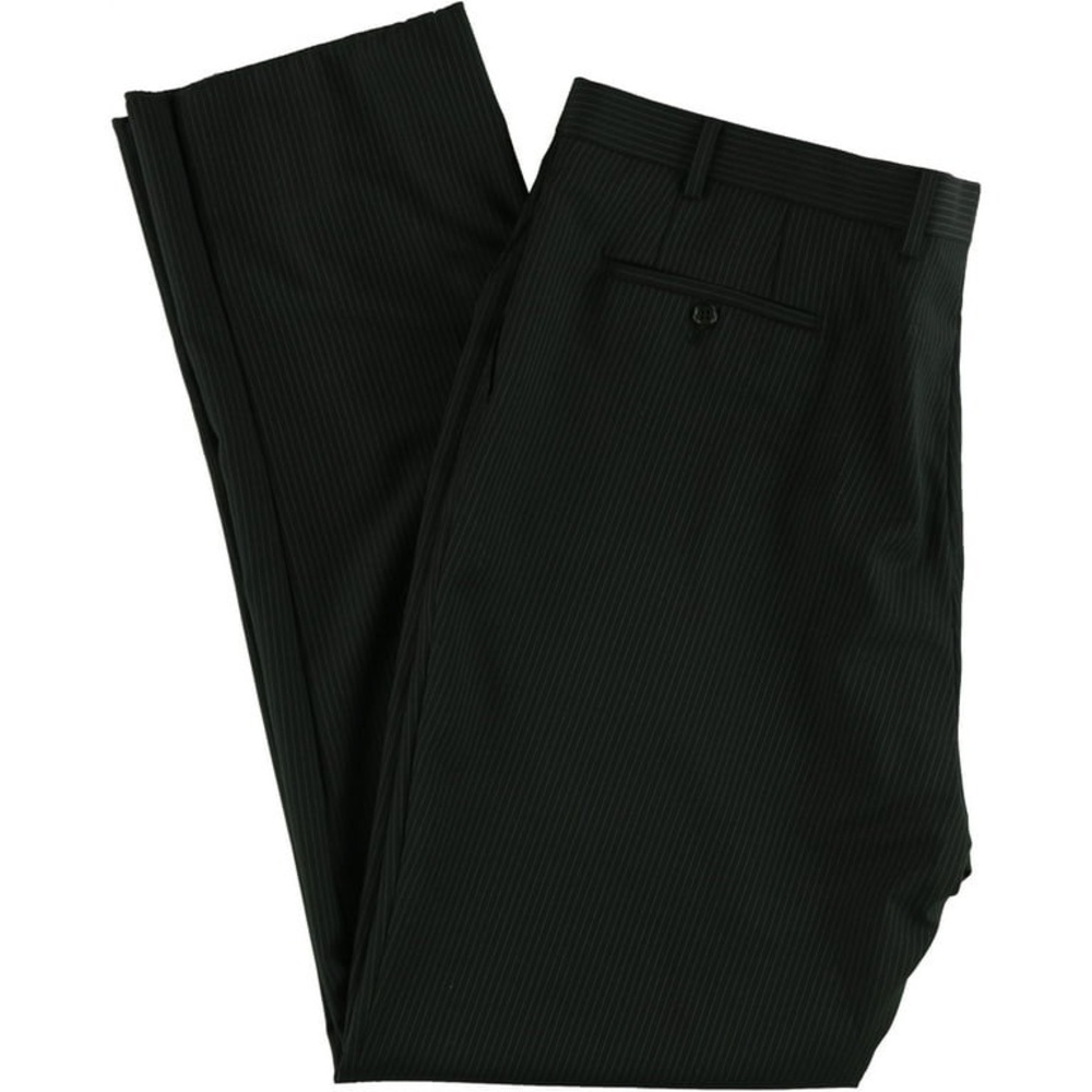 Michael Kors: Black, Men’s striped classic dress pants slacks, 42W x 30L